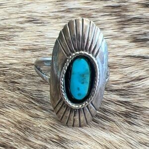 Shadowbox turquoise ring